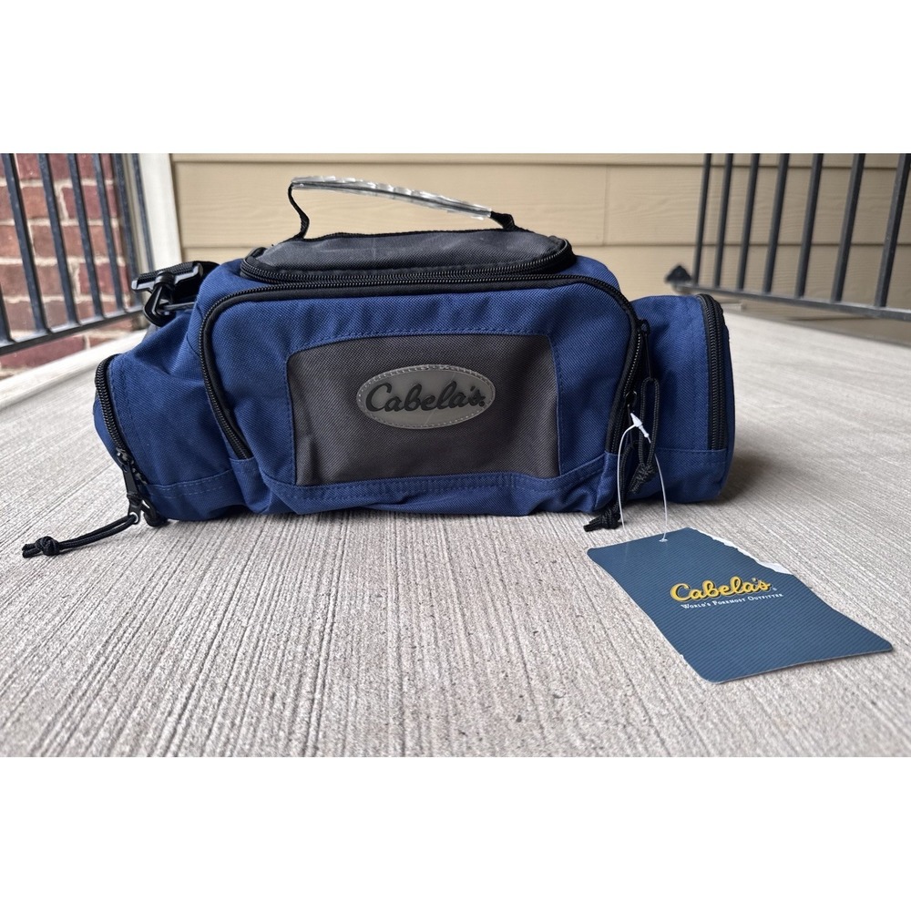 Cabelas Utility Bag Blue Fishing Pack Hiking Hunting Outdoors Travel